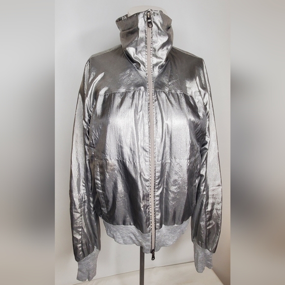 Ralph Lauren Jackets & Blazers - Ralph Lauren RLX Size S Metallic Gray Jacket -Zipper Up